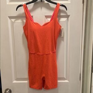 NWT Bright Orange Sleeveless Romper